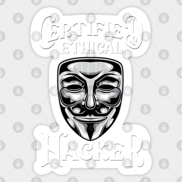 CYBER SECURITY: Ethical Hacker Sticker by woormle